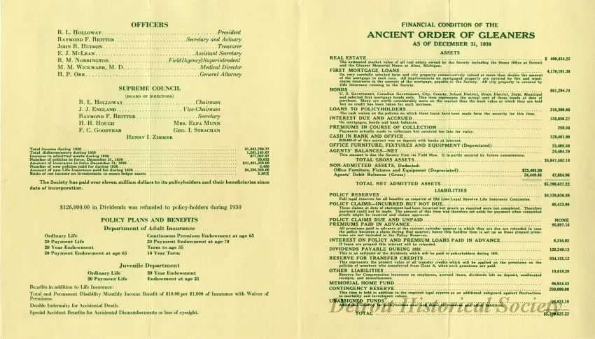 Brochure - 37th Annual Report For Year Ended December 31, 1930