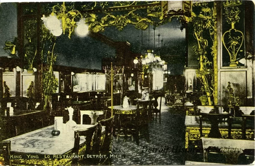 Postcard - King Ying Lo Restaurant, Detroit, Mich.