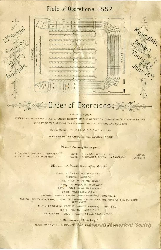 Program - The Army of the Potomac, Then and Now