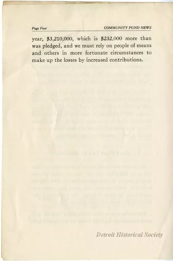 Newsletter - Community Fund News, No. 60, September 1927