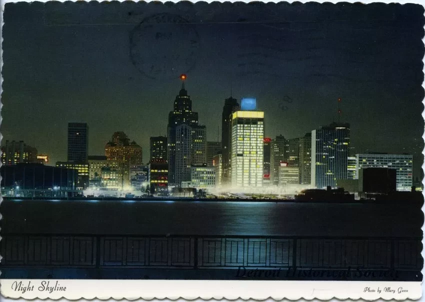 Postcard - Night Skyline
