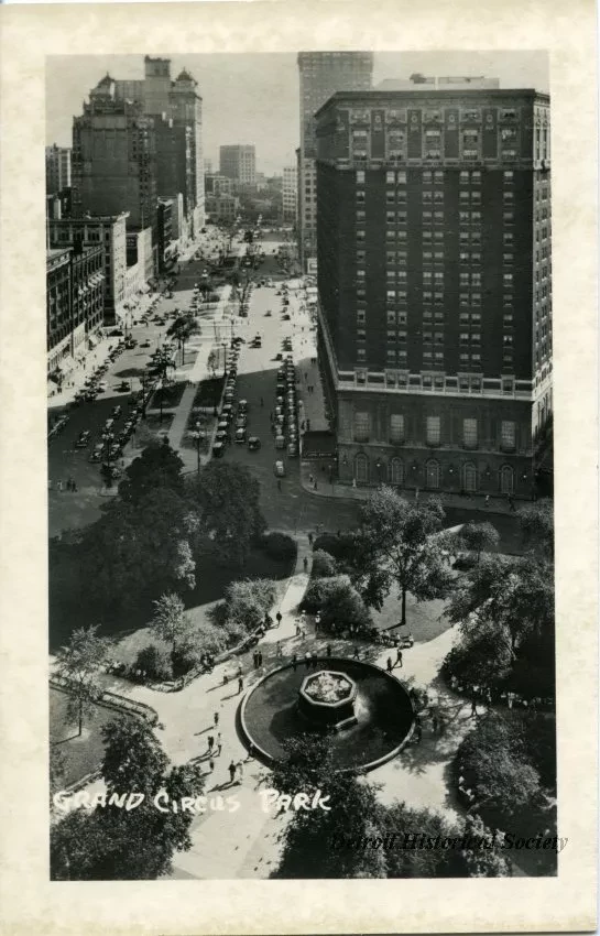Postcard - Grand Circus Park