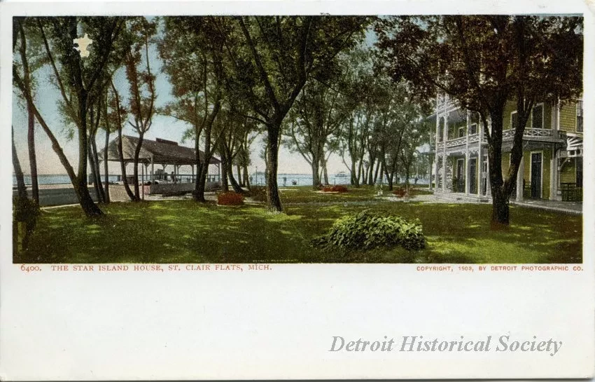 Postcard - The Star Island House, St. Clair Flats, Mich.