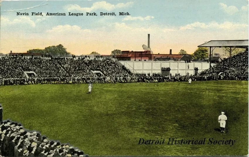 Postcard - Navin Field, American League Park, Detroit, Mich