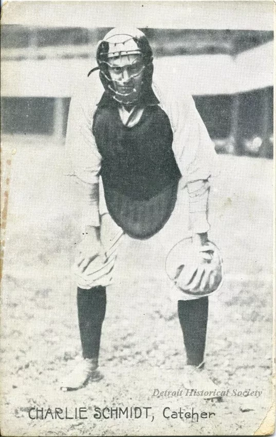 Postcard - Charlie Schmidt, Catcher