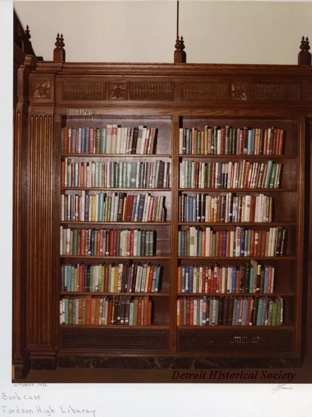 Print, Photographic - Bookcase, Fordson High Library