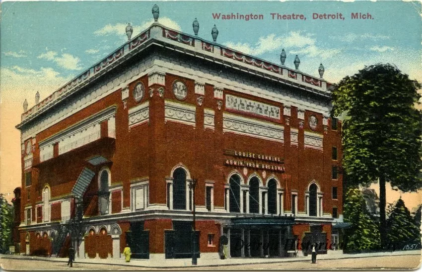 Postcard - Washington Theatre, Detroit, Mich.