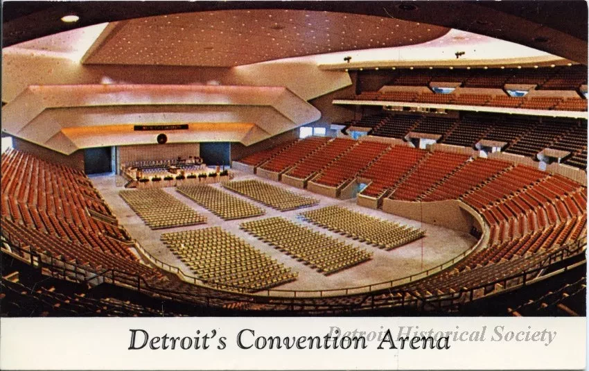 Postcard - Detroit's Convention Arena