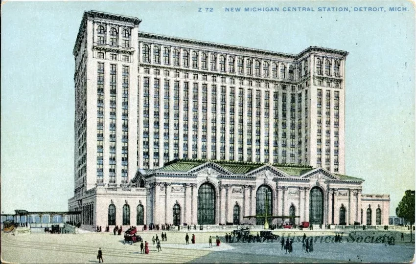Postcard - New Michigan Central Station, Detroit, Mich.