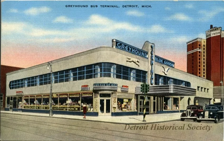 Postcard - Greyhound Bus Terminal
