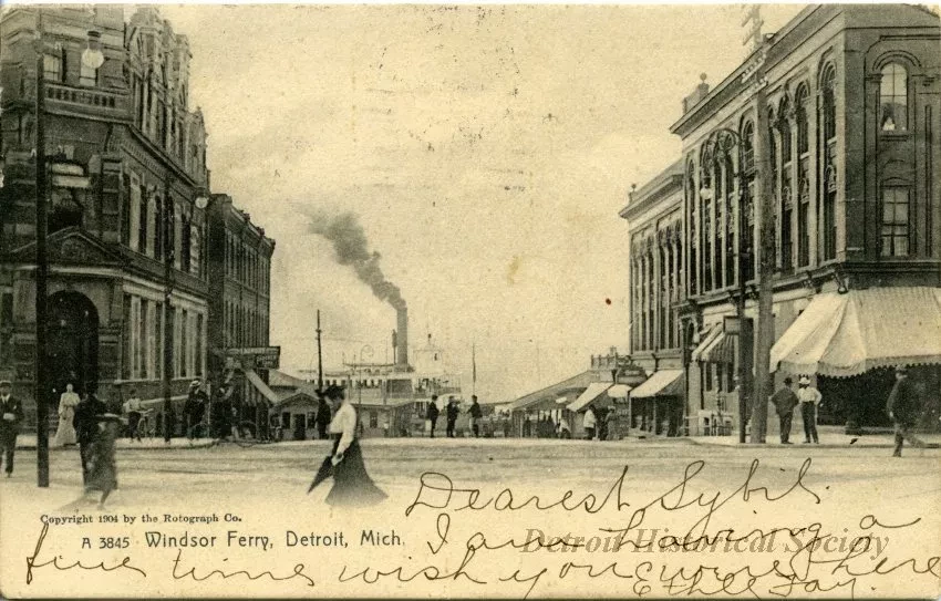Postcard - Windsor Ferry, Detroit, Mich.