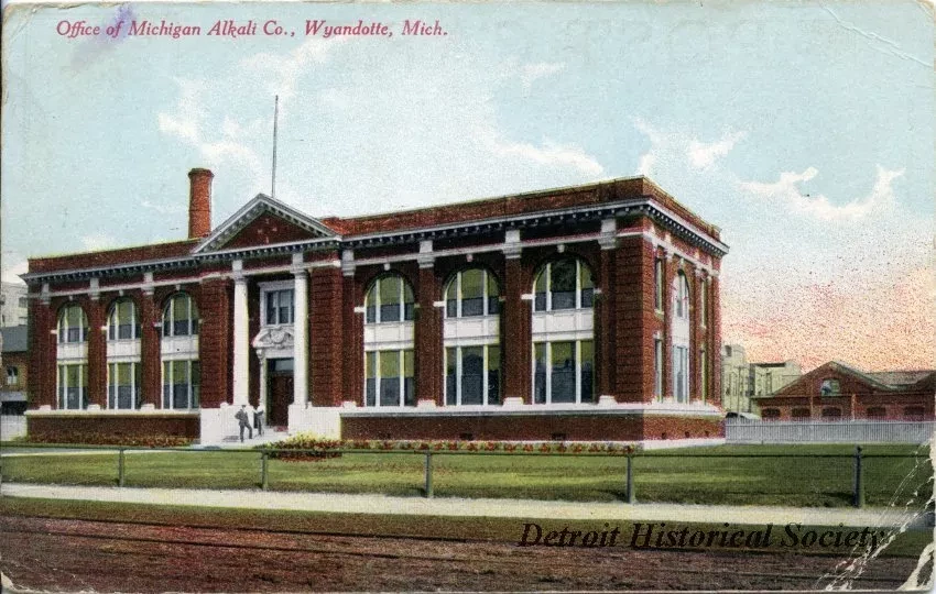 Postcard - Office of Michigan Alkali Co., Wyandotte, Mich.