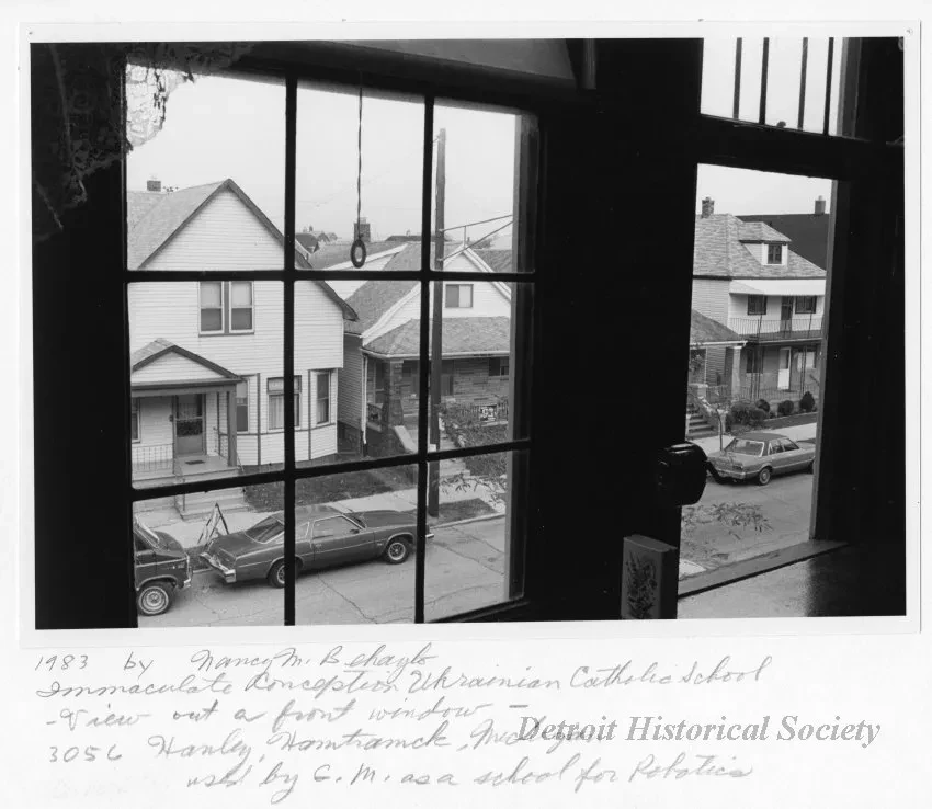 Print, Photographic - Immaculate Conception Ukrainian Catholic School - View Out a Front Window