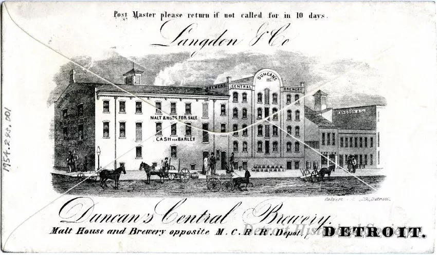 Envelope - Duncan's Central Brewery, Detroit