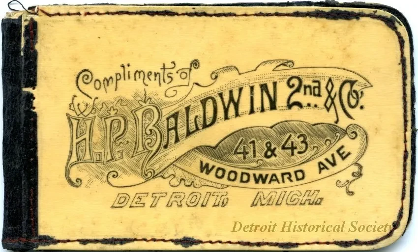 Notebook - H. P. Baldwin 2nd & Co.