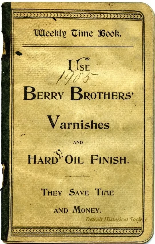 Booklet - Berry Brothers Varnishes
