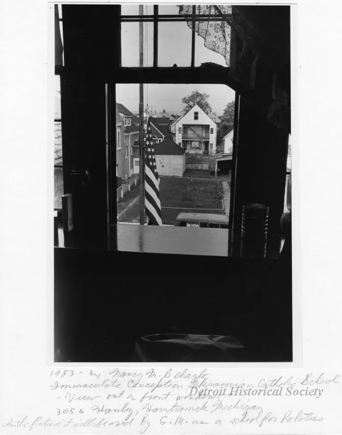 Print, Photographic - Immaculate Conception Ukrainian Catholic School - View Out a Front Window