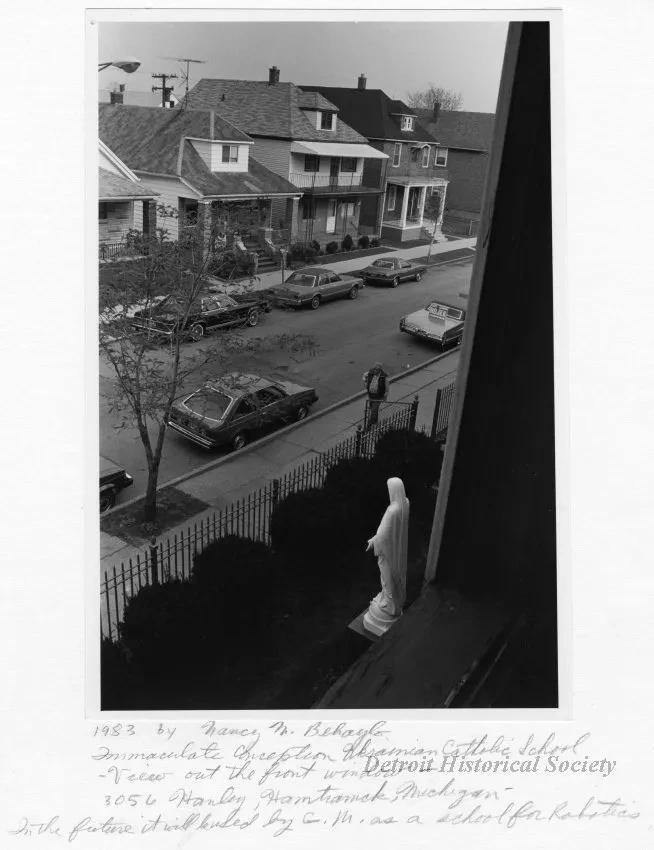Print, Photographic - Immaculate Conception Ukrainian Catholic School - View Out the Front Window