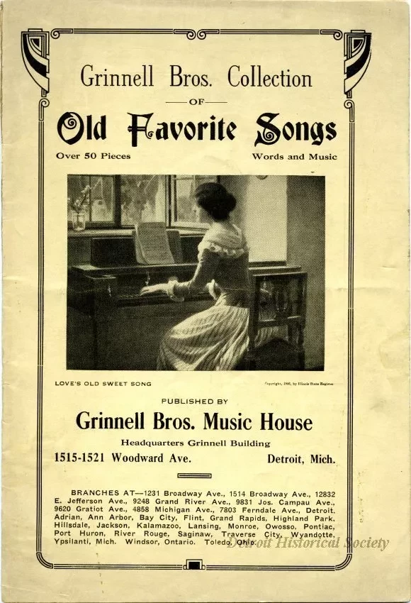 Booklet - Grinnell Bros. Collection of Old Favorite Songs