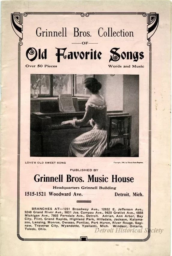 Booklet - Grinnell Bros. Collection of Old Favorite Songs