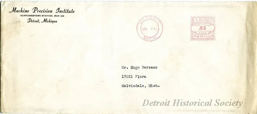 Letter - Machine Precision Institute