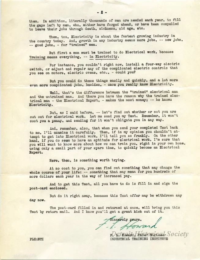 Letter - Machine Precision Institute