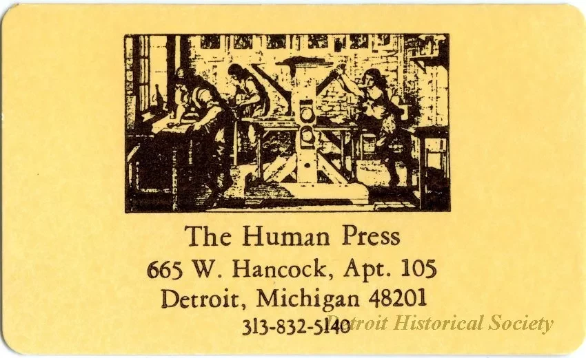 Card, Business - The Human Press