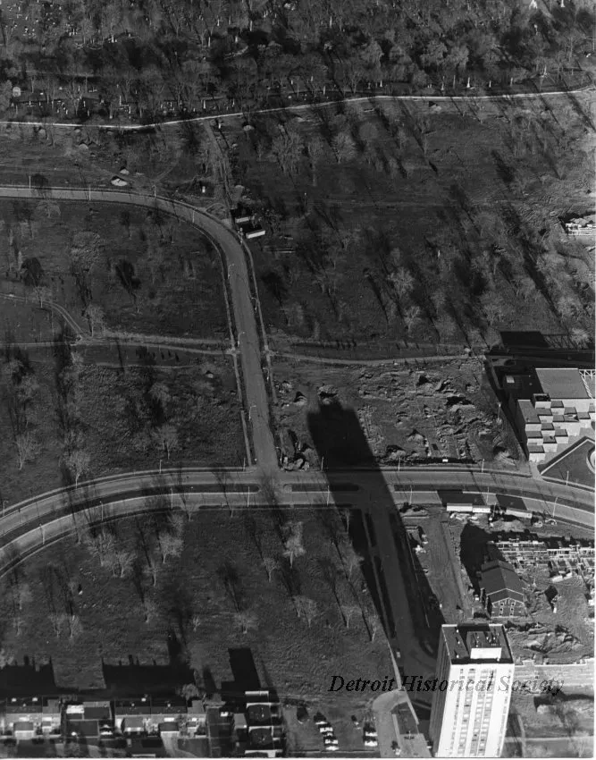 Print, Photographic - Near Elmwood Cemetery (top) Looking East