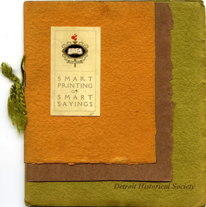 Brochure - Smart Printing of Smart Sayings
[Liggett & Gagnier Art Printers]