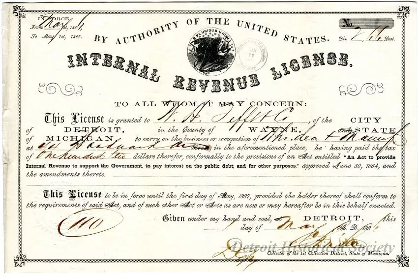License - Internal Revenue License