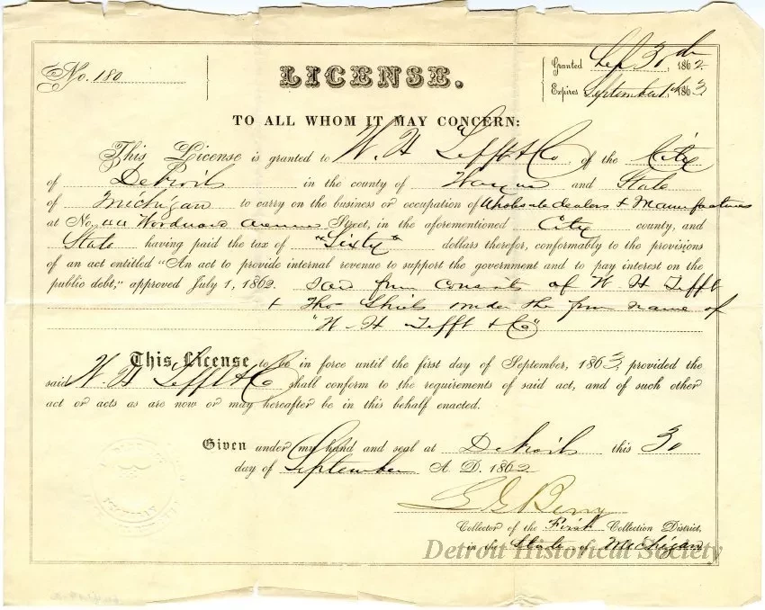 License - Internal Revenue License