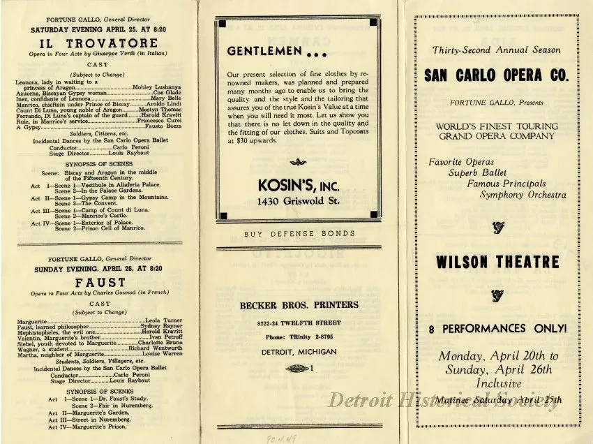 Program, Theater