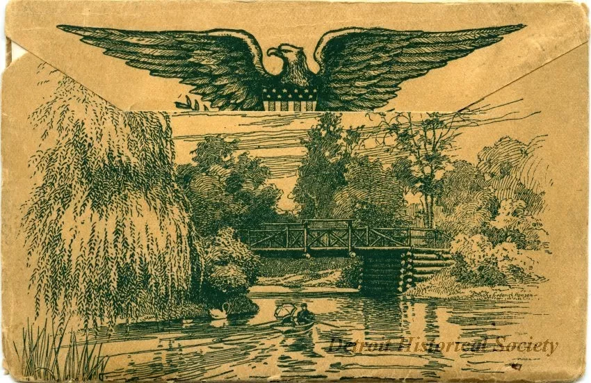 Post Folder - Souvenir Folder Detroit, Mich.