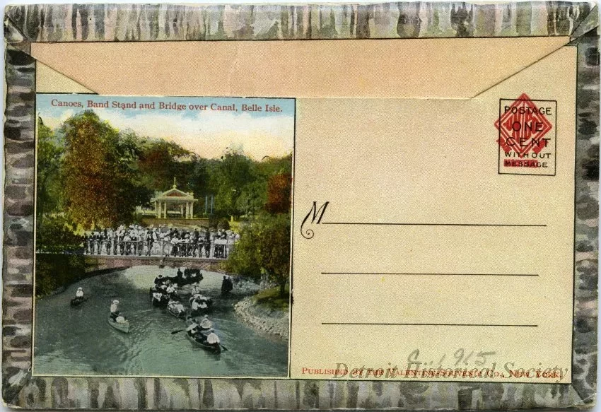 Post Folder - Souvenir Views of Detroit, Mich.