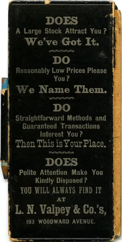 Notebook - L. N. Valpey & Company