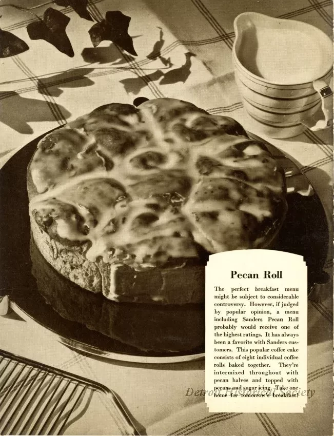 Menu - Today's Menu
Sanders Pecan Roll