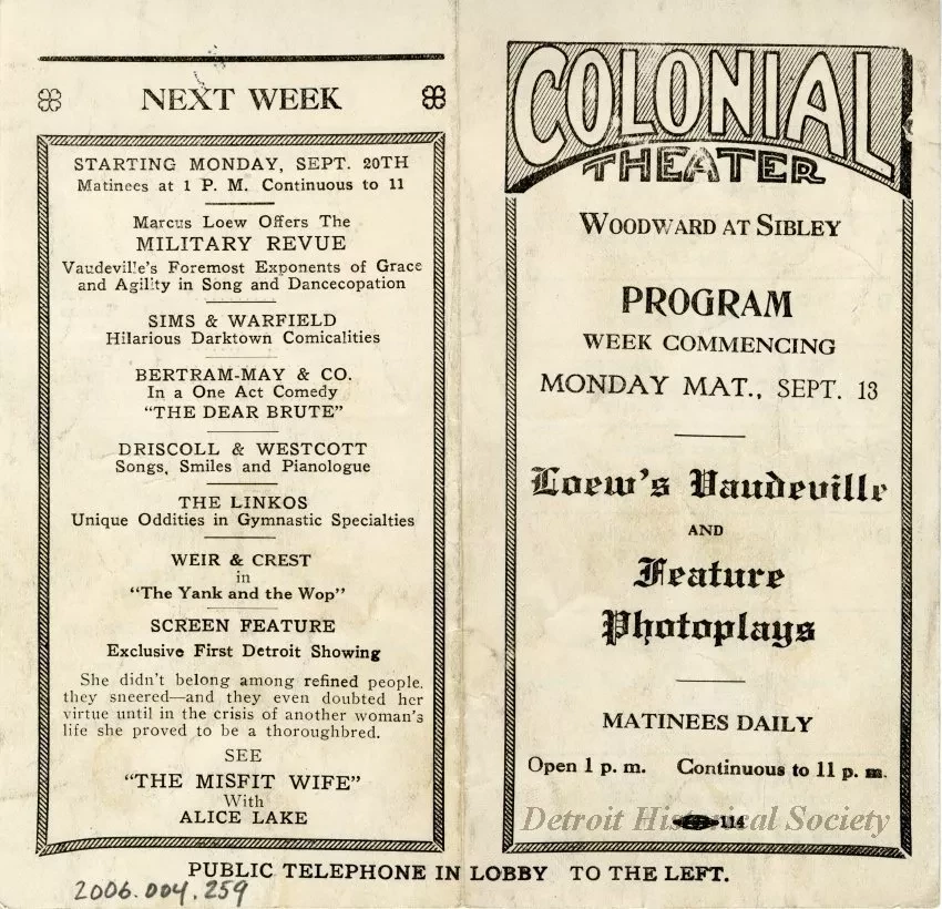 Program, Theater