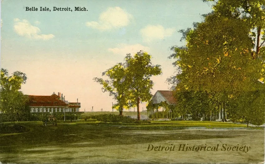 Postcard - Belle Isle, Detroit, Mich.
