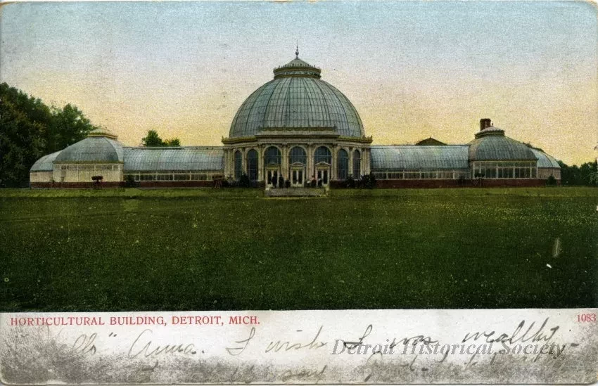 Postcard - Horticultural Building, Detroit, Mich.