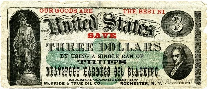 Advertisement - True's Neatsfoot Harness Oil Blacking