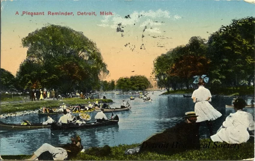 Postcard - A Pleasant Reminder, Detroit, Mich.