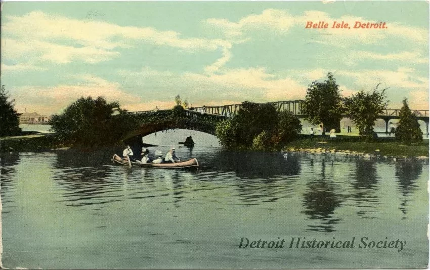 Postcard - Belle Isle, Detroit.