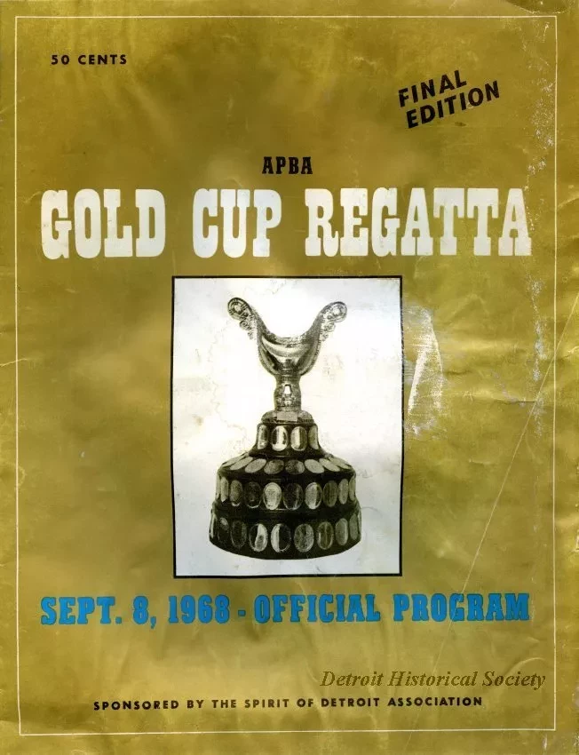 Program - APBA Gold Cup Regatta,
Final Edition