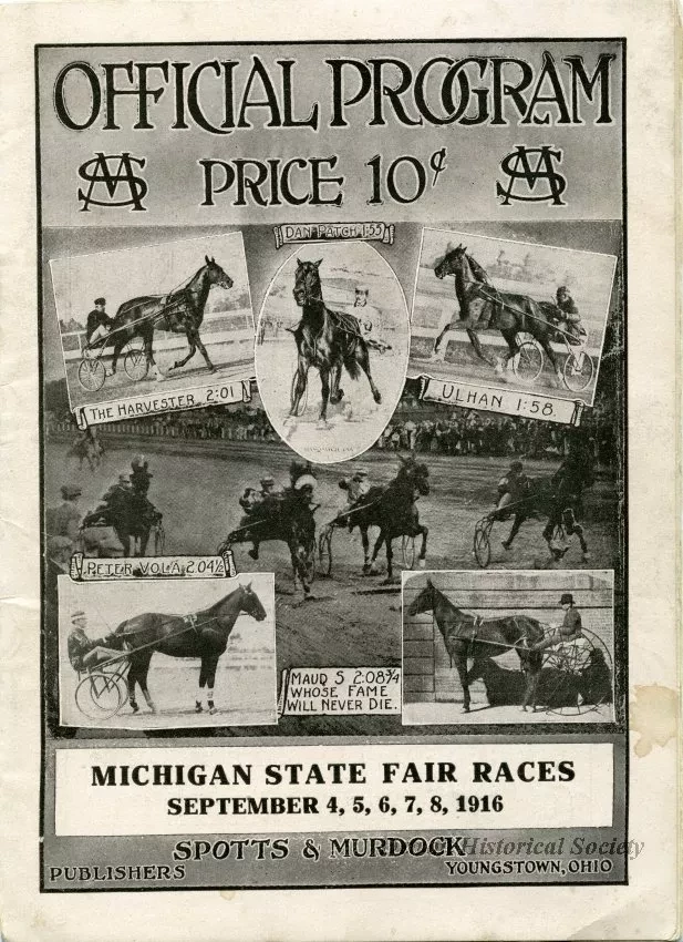 Program - Official Program, Michigan State Fair Races