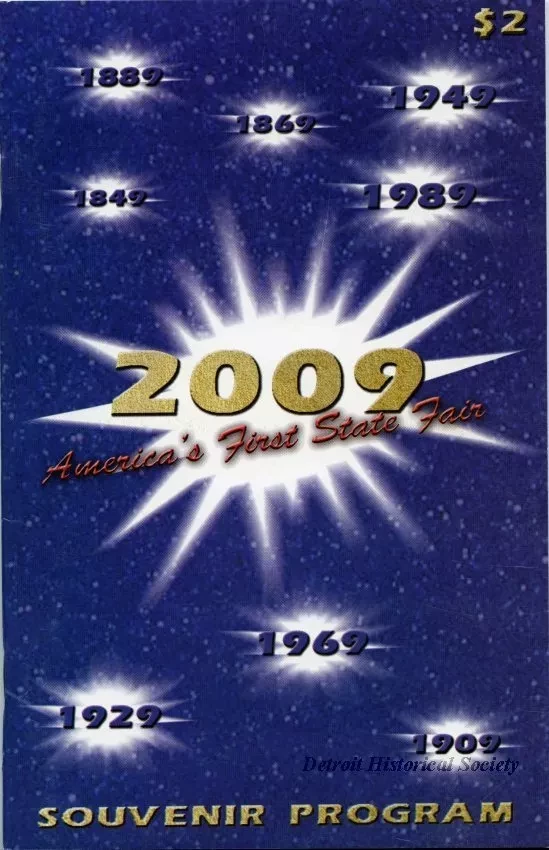 Program - 2009 Michigan State Fair Souvenir Program