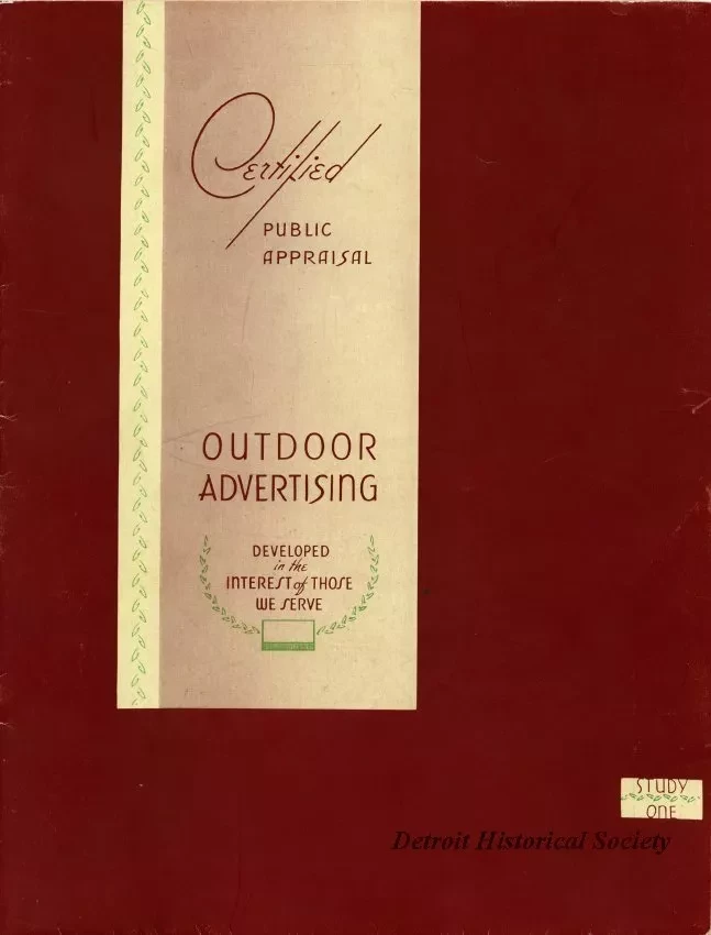 Report - An Adaptation of a Chart Presentation based upon results of a survey on Outdoor Advertising