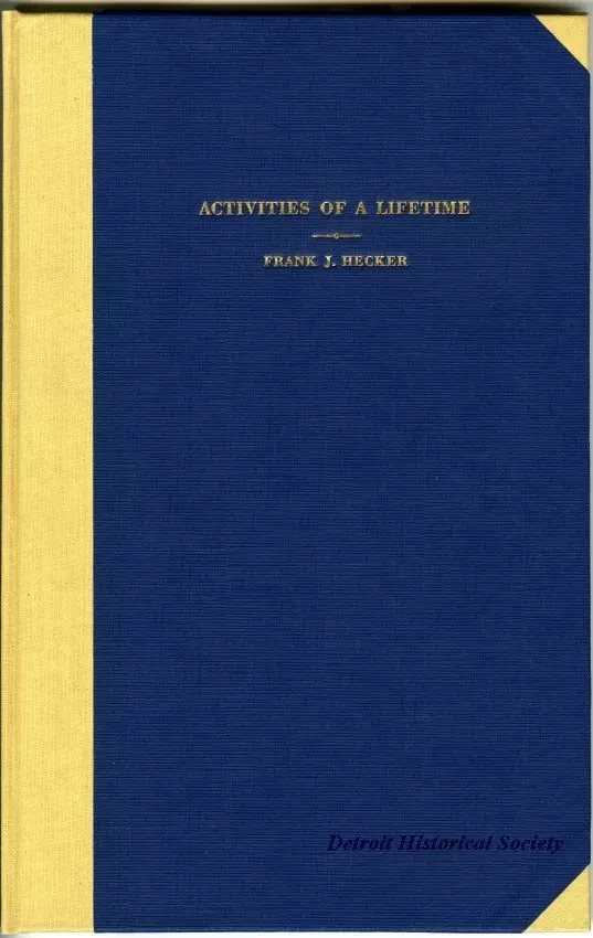 Book - Activities of a Lifetime