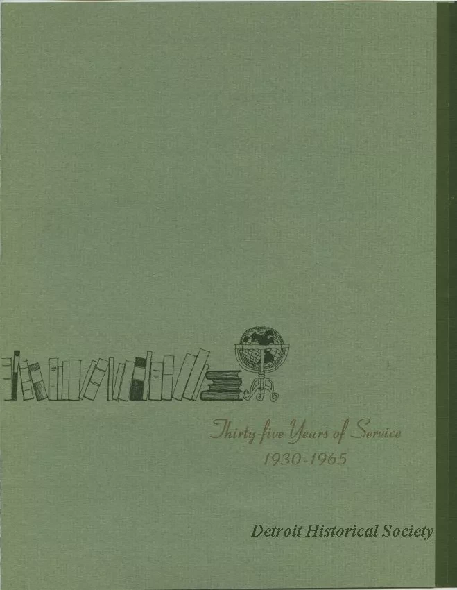 Brochure - Thirty-Five Years of Service 1920-1965