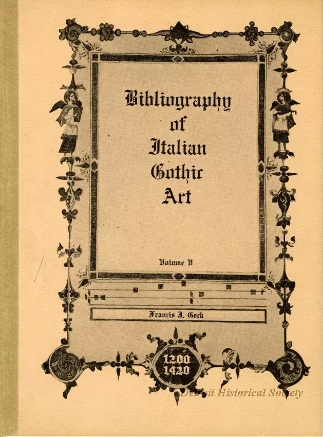 Book - Bibliography of Italian Gothic Art 1200-1420, Volume V