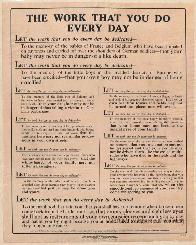 Poster - The Work That You Do Every Day